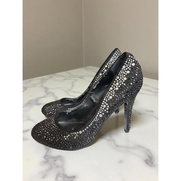 Aldo Shoes - Aldo Women’s Size 7.5 Black Rhinestone Sparkly Stiletto Party Pumps